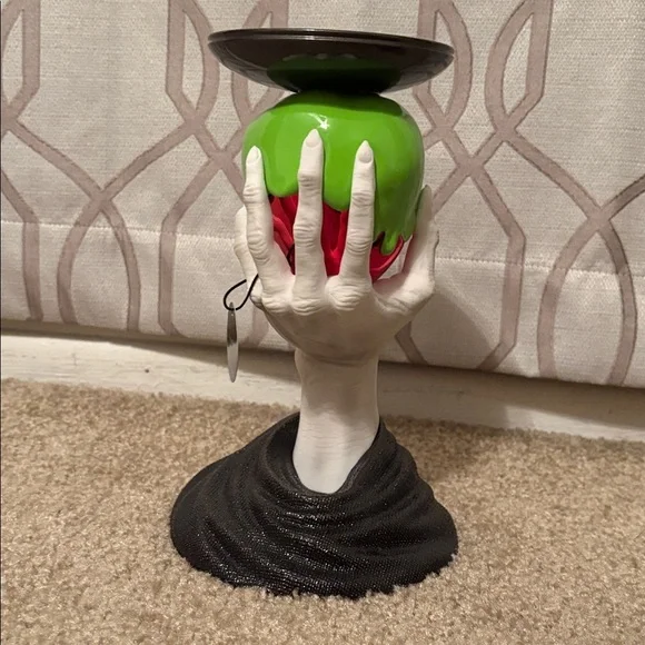 Bath and Body Works Disney Villains Maleficent Candle Holder - Green Skull - Picture 4 of 9